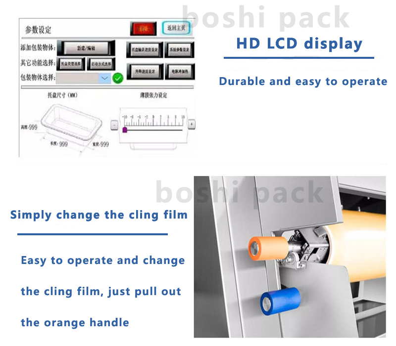 fruit cling film packaging machine