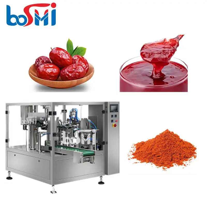 liquid filling machine jar premade bag packaging machine paste ketchup sauce filling machine